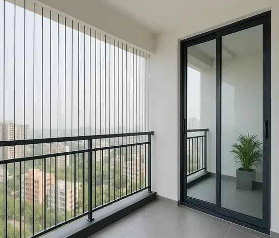 safety solutions in Hyderabad invisible grills for balcony